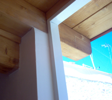 Realizzazione tetto in legno lamellare